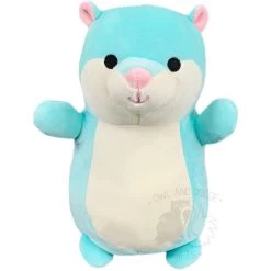 Squishmallow 10 Inch Hobart The Hamster Hug Mees Plush Toy