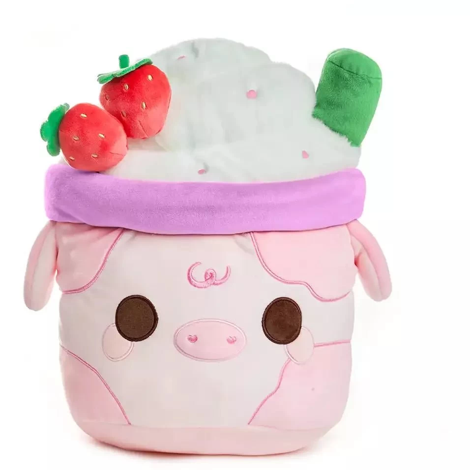 Cuddle Barn 11 Inch Strawberry Mooshake Kawaii Plush Toy 3 Cuddle Barn 11 Inch Strawberry Mooshake Kawaii Plush Toy