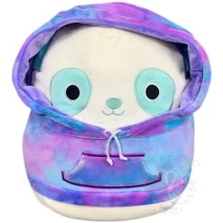 Squishmallow 12 Inch Sissy The Panda Hoodie Squad Plush Toy