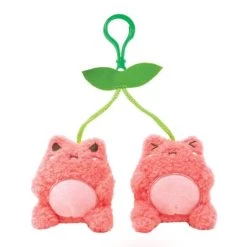 Cuddle Barn 3 Inch Wawa The Cherry Frog Kawaii Plush Clip