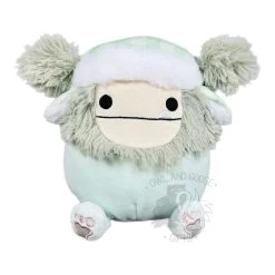 Squishmallow 8 Inch Evita The Gray Bigfoot With Hat Christmas Plush Toy