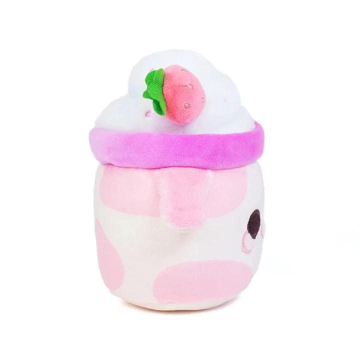 Cuddle Barn 7 Inch Lil Series The Strawberry Scented Mooshake Plush Toy 4 Cuddle Barn 7 Inch Lil Series The Strawberry Scented Mooshake Plush Toy - Image 2