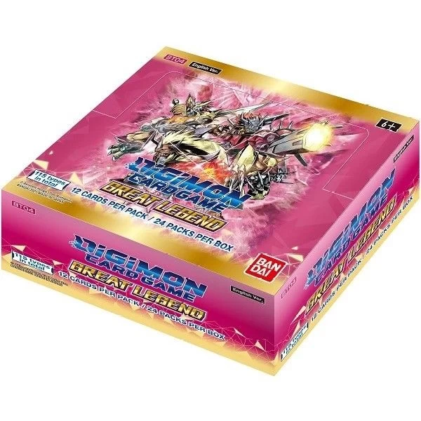 Bandai Digimon Card Game Series 04 Great Legend BT04 Booster Display 3 Bandai Digimon Card Game Series 04 Great Legend BT04 Booster Display