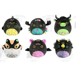 Squishmallow 5 Inch Day Of The Dead Squad Squad Set Of 6 - Oceana, Frieda, Catrina, Elvio, Dalia, Tetero